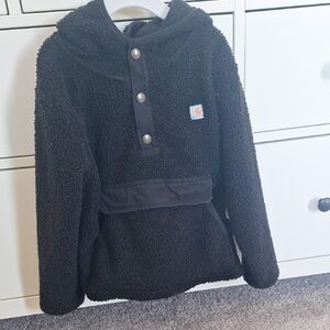 Carhartt Black Fleece Hoodie Size 6